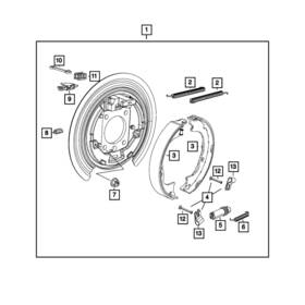 68299457aa Mopar Parking Brake Fork Lock Plate For Jeep Wrangler Jk 2018