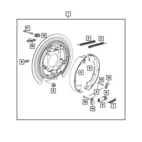 68340238aa Mopar Parking Brake Fork Lock Plate For Jeep Gladiator 2020