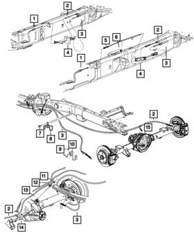 68415384ab Mopar Genuine Parking Brake Cable