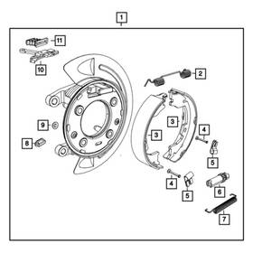 68471151aa Mopar For Ram 3500 2021-2024 Rear Driver Side Parking Brake Lever