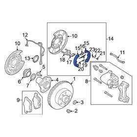 44060ar06k Nissan Oe For 350z 2003-2009 Rear Parking Brake Shoe
