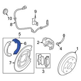 44060ea026 Nissan Oe For Frontier 2005-2024 Rear Parking Brake Shoe