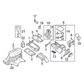96906ea003 Nissan Oe For Frontier 2005-2021 Parking Brake Lever Cover