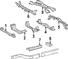5102104021 Oem Toyota Crossmember Genuine
