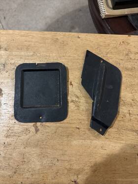 91450491210 Porsche Used Original 914 914-6 Front Tunnel Access Cover And H Brake. 1970-76 3