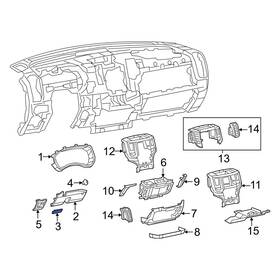 5yk03rn8ae Ram Oe For 1500 2020-2024 Parking Brake Pedal Release Handle