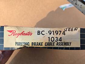 Bc-91974 Raybestos Vintage Parking Brake Cable Assembly Jeep