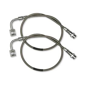 Rk02038 Rockkrawler Rock Krawler Front Stainless Steel Long Travel Brake Lines For 07-18 Wrangler Jk