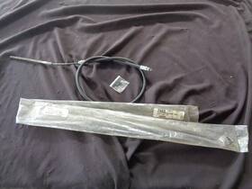 C9zz-2853-ar Scott Drake Mustang Parts C9zz2853ar 1969 1970 Cougar Front Parking Emergency Brake Cable-clips