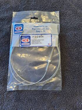 Pbc004 Shafer 58 59 60 61 62 63 64 Chevy Emergency Brake Cable Front Made In U.s