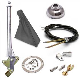 334205eb1467809eb1467809 Shifter Supply Unlimited 11inch Trans Mnt E-brake Handlegray Boot Cap Chr Ring Cable Kit Ford Clevis