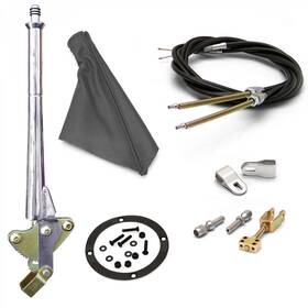 334229eb1467824eb1467824 Shifter Supply Unlimited Ford 11 Inch Trans Mnt E-brake Handlegray Boot Chr Ring Cable Kit Clevis