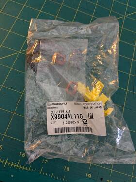 X9904al110 Subaru Repair - Electrical Clip Electronic Parking Brake Actuator For