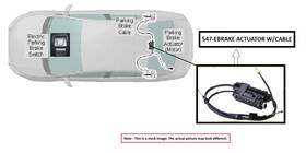 547.to1q12 Toyota Emerg Brake Parts Oem 2012 Sienna 1yr Wrnty