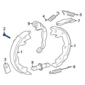 4744711010 Toyota Oe For Camry 2012-2024 Parking Brake Shoe Set Pin