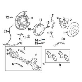 90016dy003 Toyota Oe For Tundra 07-21 Rear Lower Parking Brake Shoe Return Spring