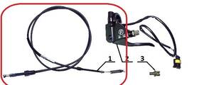 1040-11051-11 Ural Gear Up Parking Brake Cable - New