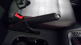 547.vw1d12 Volkswagen 2012 12 Jetta Gli Emergency Brake Handle Black W Red Stitching 83838