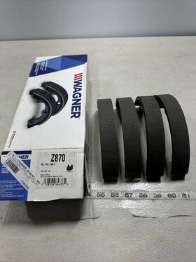 Wagner 008536646334 For Land Rover Range 03-12 Parking Brake Shoes Quickstop Bonded Organic