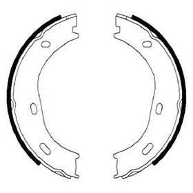 10990.104.3 Zimmermann For Mercedes-benz 500sl 1990-1993 Rear Parking Brake Shoe Kit