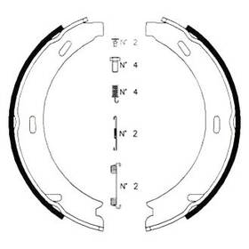 10990.128.0 Zimmermann For Porsche Boxster 1997-2005 Rear Parking Brake Shoe Kit
