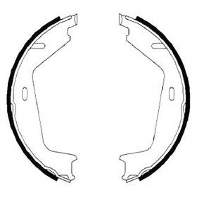 10990.153.3 Zimmermann For Volvo S60 2001-2009 Rear Parking Brake Shoe Kit