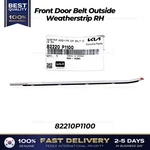 Genuine Front Door Belt Outside Weatherstrip Rh 82220P1100 For Kia Sportage. Fixed Price $104.00.