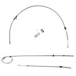 Parking Brake Cable Kit Complete Without Intermediate 1970-74 Cuda Stainless. Fixed Price $195.00.