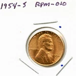1954-S Lincoln Cent RPM-010. Fixed Price $12.95.