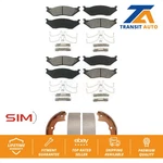 Front Rear Semi-metallic Brake Pads & Parking Shoe Kit Ford F-450 Super Duty. Fixed Price $102.67.