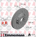 Zimmermann 100.1231.52 Brake Disc For Audi. Fixed Price $127.55.