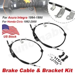 For Acura Integra 94-98 Honda Civic 92-00 Rear Disc Brake Cable & Bracket Kit. Fixed Price $82.59.