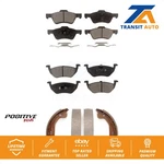 Front Rear Semi-metallic Brake Pads And Parking Shoe Kit Ford Escape Mercury. Fixed Price $86.66.