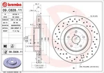 Brembo 09.C828.11 Brake Disc For Subaru. Fixed Price $455.54.