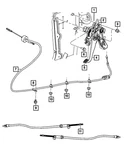 Genuine Mopar Parking Brake Cable Front 4779591AH. Fixed Price $77.50.