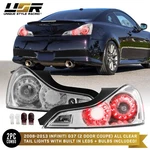 All Clear Tail Light Set Left + Right For 2008-2015 Infiniti G37 / Q60 Coupe 2D. Fixed Price $379.95.