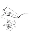 Genuine Mopar Parking Brake Cable Left 4877013AC. Fixed Price $36.24.