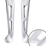 Slotted Chrome Ergonomic Levers For Hd Dyna 96-14 Softail 96-07 Touring Us Stock. Fixed Price $42.20.