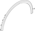 Genuine Kia Wheel Opening Molding 87711-GG000BKL. Fixed Price $109.40.
