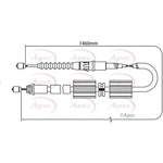 Apec Brake Cable CAB1162 Fits Ford - Built To Oe Specifications & Quality. Fixed Price $23.06.