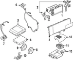 Genuine Nissan Parking Aid Control Module Connector 28089-7LA0A. Fixed Price $160.01.