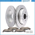 Rear Ceramic Brake Pads Rotors Ford Crown Victoria Mercury Grand Marquis. Fixed Price $81.92.