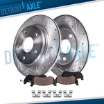 Rear Drilled Rotors Ceramic Brake Pads For Hyundai Santa Fe Sport Xl Kia Sorento. Fixed Price $92.25.