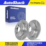 Rear Drilled Slotted Brake Rotors For Jeep, Grand Cherokee 2005-2010. Fixed Price $63.20.
