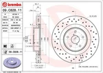Brembo 09.C828.11 Brake Disc For Subaru. Fixed Price $455.54.