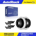 Rear Drilled Slotted Brake Rotors Ceramic Pads Ford, F-150 2012-2018. Fixed Price $97.29.