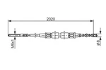 Bosch Parking Brake Cable 1987477322 Fits Vw Caddy 1982-1992. Fixed Price $16.04.