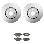 Hella Pagid Front 316MM Rotors Low-met Disc Brake Pad Kit For Land Rover LR2 Awd. Fixed Price $197.95.