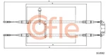 Cofle 10.8582 Cable, Parking Brake For Saab. Fixed Price $54.67.