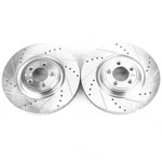 Disc Brake Rotor Set-front Drilled, Slotted And Zinc Plated Pair. Fixed Price $413.74.